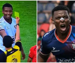 VIDEO: Narrador causa polémica al mencionar que Joao Maleck "se quedó sin frenos" tras una falta