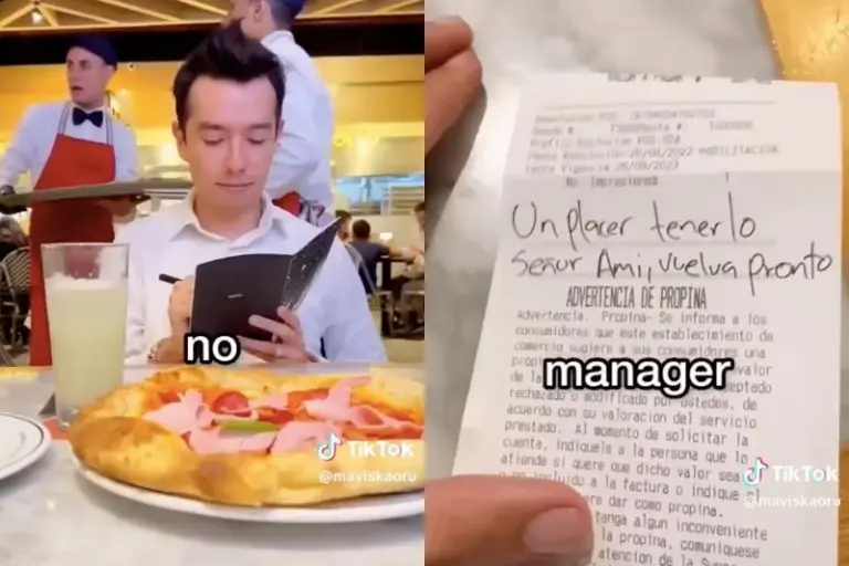 El joven que fingió ser un crítico de comida recibió un mensaje del gerente del restaurante que lo atendió - Capturas de pantalla