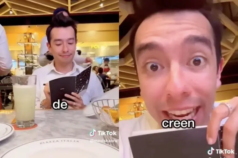 El joven que fingió ser un crítico de comida quedó sorprendido por el trato que recibió en un restaurante de lujo - Capturas de pantalla