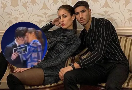 Las esposa de Achraf Hakimi sorprendió con un beso en público. Las esposa de Achraf Hakimi sorprendió con un beso en público.