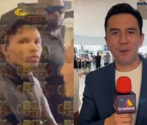Gervonta Davis agrede a César Castro, periodista de TV Azteca (VIDEO)
