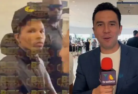 César Castro, periodista de TV Azteca Deportes, fue agredido por Gervonta Davis.