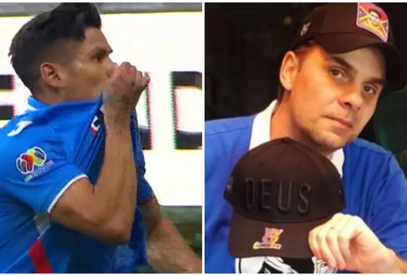 Christian Martinoli explot&oacute; contra Uriel Antnua despu&eacute;s de que bes&oacute; el escudo de Cruz Azul despu&eacute;s de que le anot&oacute; a Chivas.