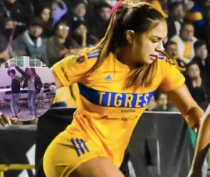 Jana Gutierrez de Tigres Femenil presume pasos de baile con un fan (VIDEO)