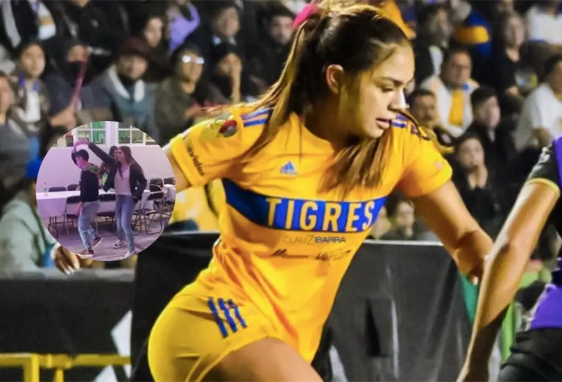 Jana Guti&eacute;rrez bail&oacute; con un aficionado.