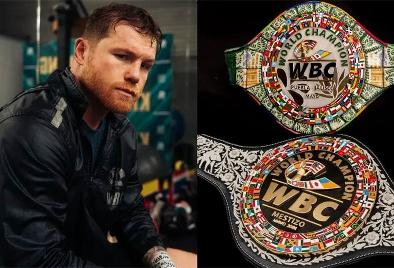 Siempre hay un cinturón especial para cada pelea del Canelo Álvarez. Siempre hay un cinturón especial para cada pelea del Canelo Álvarez.