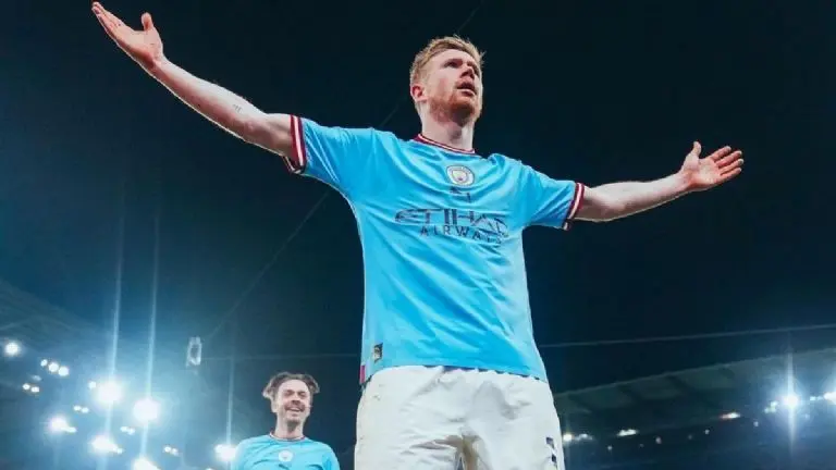 De Bruyne marcó doblete ante Arsenal. (Instagram - Manchester City)