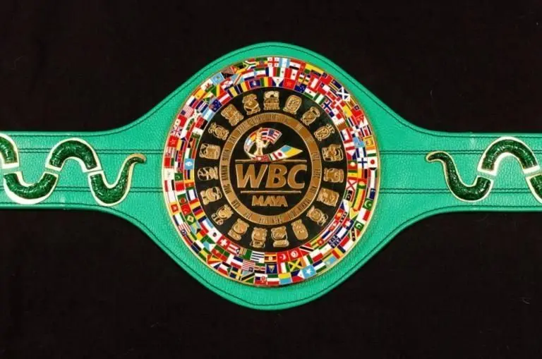 Cinturón Maya entregado en 2019 - @WBCBoxing