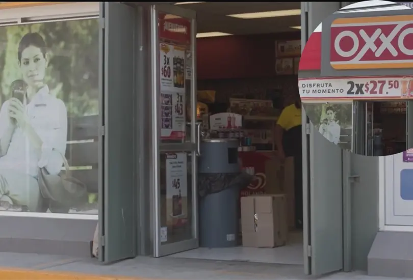 El Oxxo m&aacute;s peligroso de todo M&eacute;xico tiene puertas de acero. 