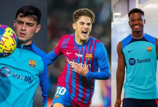 Pedri, Gavi y Ansu son algunos de los más jóvenes del plantel blaugrana.