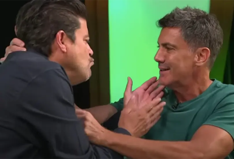 Burro van Rankin protagoniz&oacute; un beso con Juan Carlos Gabriel de Anda.