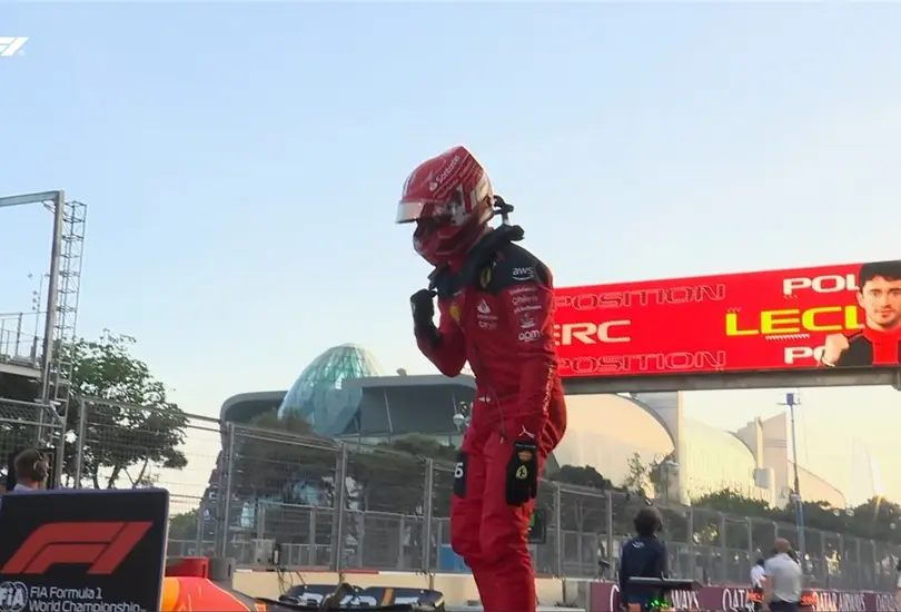 Charles Leclerc logró quedarse con el primer lugar en el GP de Azerbaiyán. Charles Leclerc logró quedarse con el primer lugar en el GP de Azerbaiyán.