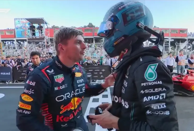 Max Verstappen le reclam&oacute; a George Russell por golpear su monoplaza al terminar la carrera sprint shootout donde le dej&oacute; insultos y amenazas.