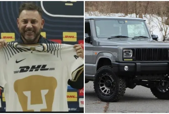 El Turco Mohamed tuvo su primer entrenamiento con los Pumas y salió de las instalaciones con la costosa y lujosa camioneta que le regaló el club.