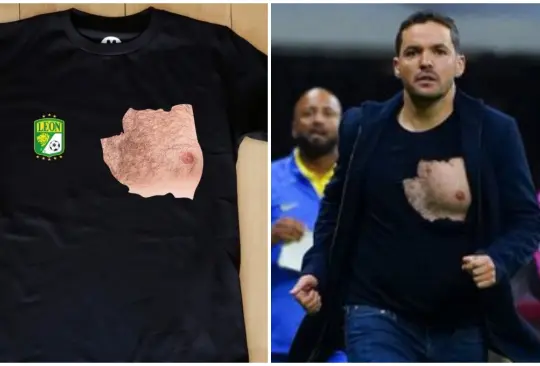 Una tienda de ropa sacó a la venta el modelo de playera rota que usó Larcamón tras la discusión que tuvo con el Tano Ortiz.