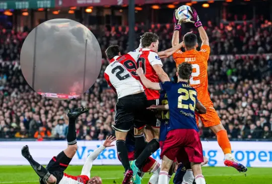 El partido entre Feyenoord y Ajax fue suspendido luego de mal comportamiento de los aficionados