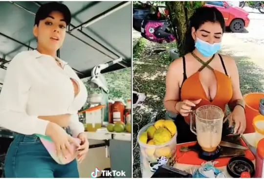 Una joven vendedora de jugos ha logrado acaparar miradas en TikTok. 