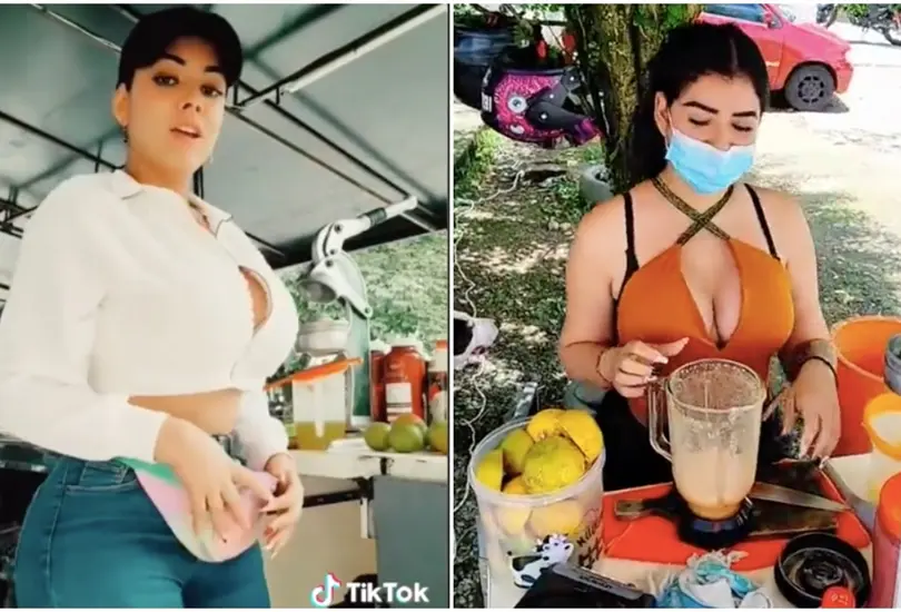 Una joven vendedora de jugos ha logrado acaparar miradas en TikTok. Una joven vendedora de jugos ha logrado acaparar miradas en TikTok.