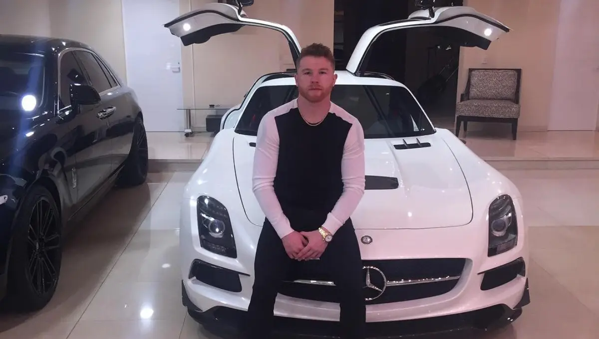 El Mercedes-Benz SLZ AMG es considerado como el auto de carreras hecho para las calles, además de que llama la atención sus puertas como las alas de las gaviotas, el cual fue adquirido en el 2015. 