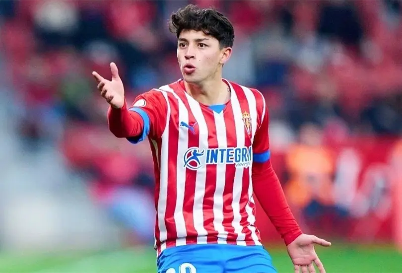 Jordan Carrillo se estren&oacute; en el futbol europeo con un GOLAZO para darle la victoria al Sporting de Gij&oacute;n en la segunda divisi&oacute;n de Espa&ntilde;a.