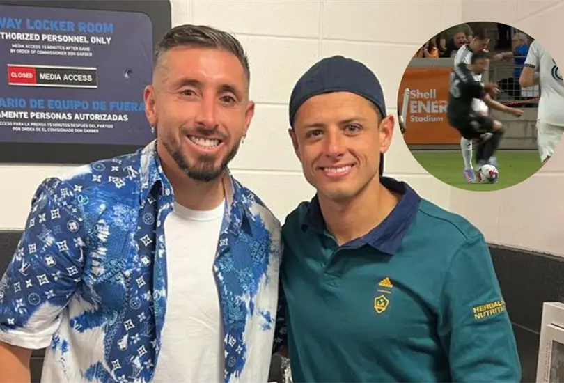 H&eacute;ctor Herrera le reclam&oacute; a Chicharito Hern&aacute;ndez por una falta que le cometi&oacute;
