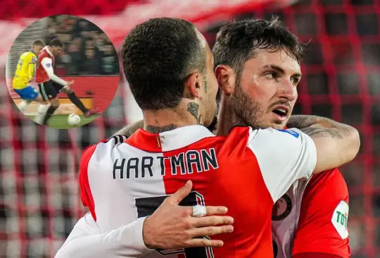 Santiago Giménez ayudó en la goleada del Feyenoord sobre RKC