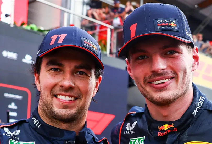 Checo Pérez llamó agresivo a Max Verstappen, su compañero de Red Bull Racing Checo Pérez llamó agresivo a Max Verstappen, su compañero de Red Bull Racing