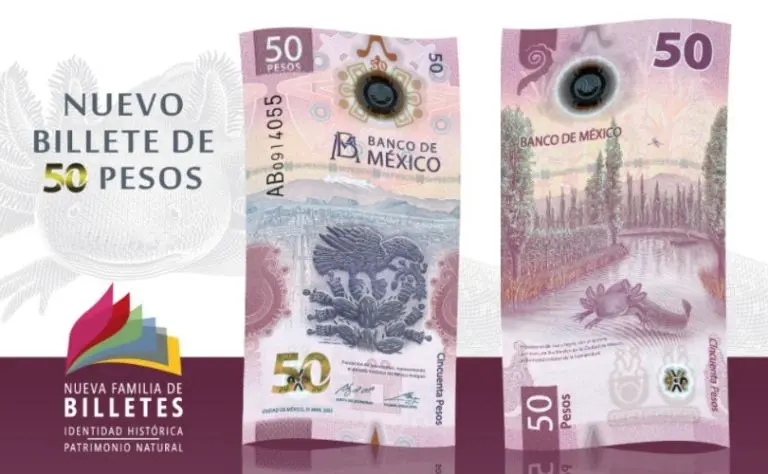 El billete de ajolote de 50 pesos mexicanos tiene un diseño que ha sido del agrado de la sociedad - Twitter @Banxico