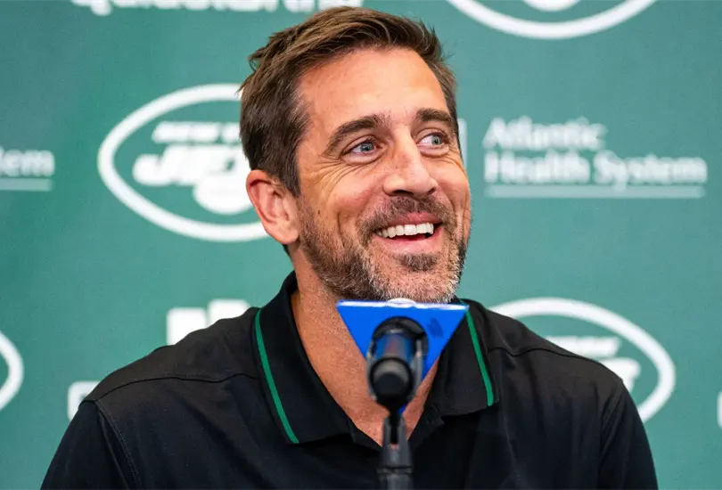Aaron Rodgers fue una de las contrataciones llamativas de los Jets para la temporada 2023 de la NFL Aaron Rodgers fue una de las contrataciones llamativas de los Jets para la temporada 2023 de la NFL