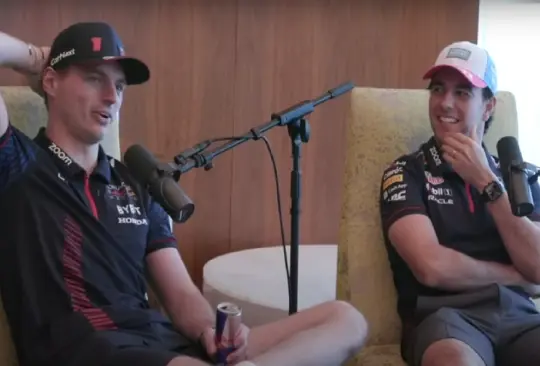 Checo y Max bromearon durante todo el podcast.