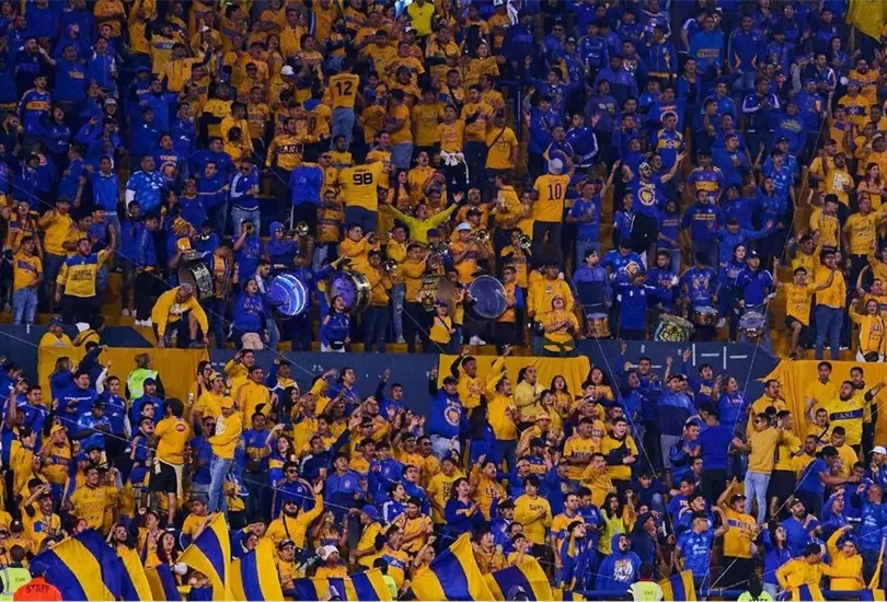 Una aficionada sufri&oacute; una herida por un pedazo de concreto del estadio regiomontano.