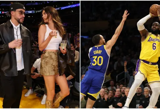 Bad Bunny causó polémica después de que se burló de un jugador de Golden State durante su encuentro ante los Lakers en la NBA.