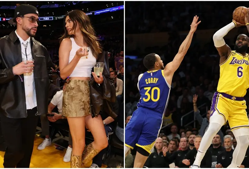 Bad Bunny caus&oacute; pol&eacute;mica despu&eacute;s de que se burl&oacute; de un jugador de Golden State durante su encuentro ante los Lakers en la NBA.