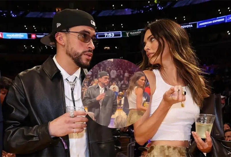 Bad Bunny fue ignorado por Kendall Jenner en el Lakers vs Warriors Bad Bunny fue ignorado por Kendall Jenner en el Lakers vs Warriors