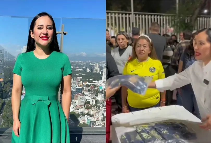 La alcaldesa de Cuauht&eacute;moc sorprendi&oacute; a varios aficionados del Am&eacute;rica con sus regalos.