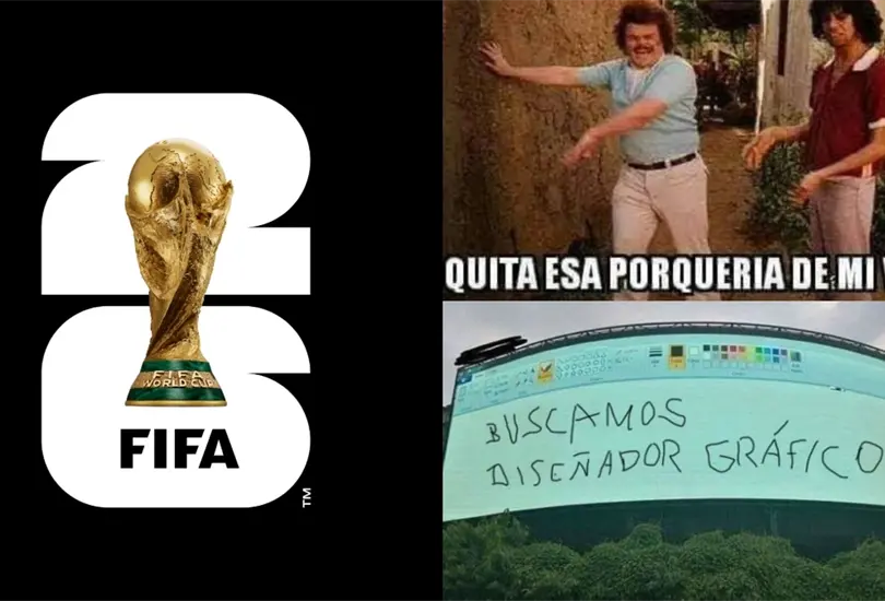 Los aficionados no perdonaron a la FIFA por la presentaci&oacute;n del logo del 2026