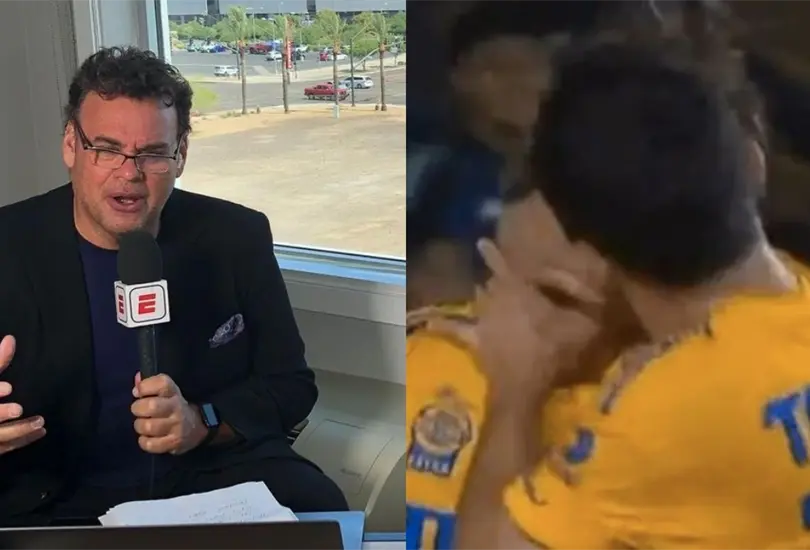 David Faitelson dio su opini&oacute;n sobre el beso de C&oacute;rdova y Vig&oacute;n