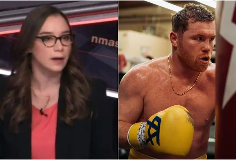 Majo lanz&oacute; un dardo directo al boxeador campe&oacute;n del mundo. 