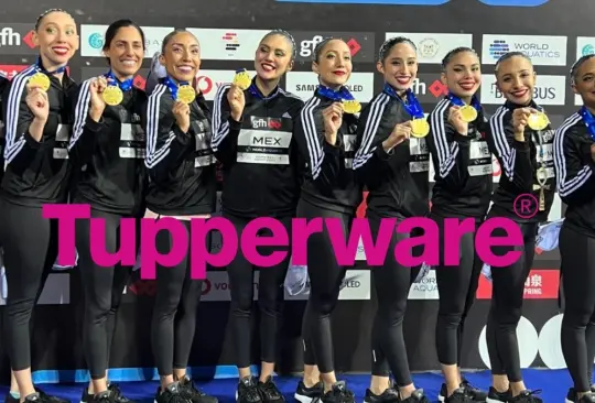 Las campeonas de nado sincronizado recibieron un regalo de Tupperware en muestra de apoyo tras las declaraciones de Ana Guevara.