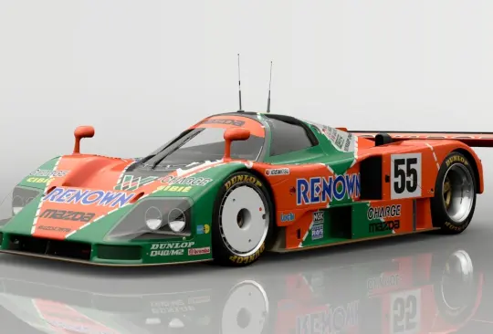 El Mazda 787B es un reliquia de museo. 