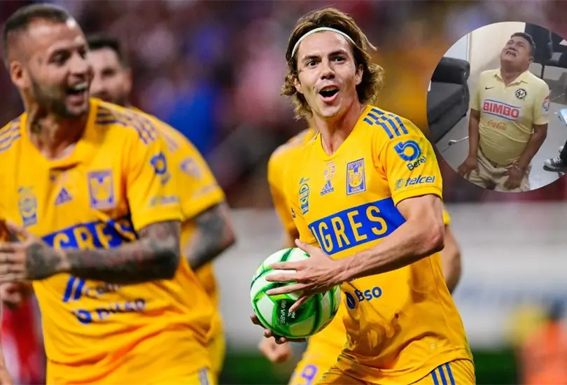 Un aficionado del América se hizo viral por celebrar el título de Tigres sobre Chivas Un aficionado del América se hizo viral por celebrar el título de Tigres sobre Chivas