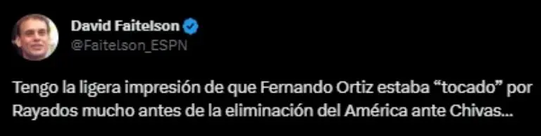 Captura de pantalla de reacciones sobre el 'Tano' Ortiz.
