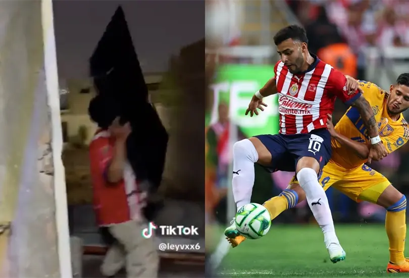 Un aficionado de Chivas destruy&oacute; su TV luego de la derrota del equipo ante Tigres