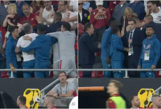 Jesús Tetcatito Corona tuvo una discusión en las gradas con aficionados de la Roma durante el triunfo del Sevilla en Europa League. Jesús Tetcatito Corona tuvo una discusión en las gradas con aficionados de la Roma durante el triunfo del Sevilla en Europa League.