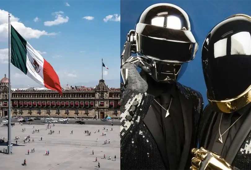 Daft Punk prepara una sorpresa en el Z&oacute;calo de la Ciudad de M&eacute;xico.