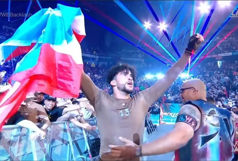 Bad Bunny logr&oacute; dar un gran espect&aacute;culo en WWE Backlash que la afici&oacute;n le reconoci&oacute;.