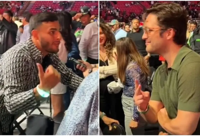 Diego Boneta causó polémica después de que no se acercó a tomarse una fotografía con la esposa de Alexis Vega durante la pelea del Canelo. Diego Boneta causó polémica después de que no se acercó a tomarse una fotografía con la esposa de Alexis Vega durante la pelea del Canelo.