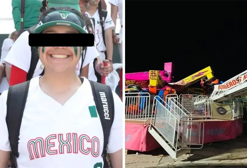 Una medallista mexicana en softbol fue una de las v&iacute;ctimas de un accidente en un juego mec&aacute;nico