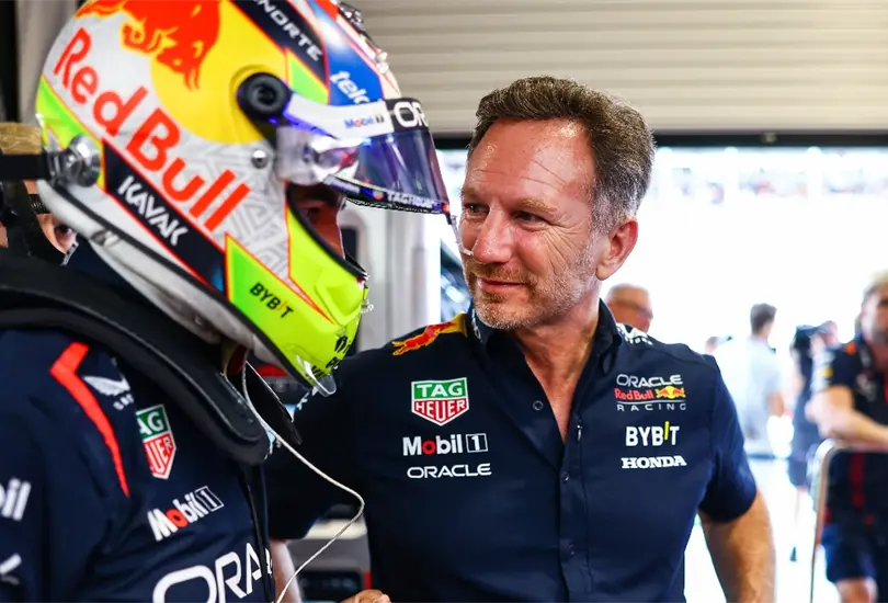 Christian Horner, director de Red Bull Racing, dio su opinión sobre la actuación de Checo Pérez en el GP de Miami 2023 Christian Horner, director de Red Bull Racing, dio su opinión sobre la actuación de Checo Pérez en el GP de Miami 2023