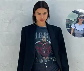 FOTO: Irina Shayk, ex de Cristiano Ronaldo, recibe cr&iacute;ticas por atrevido vestido en el GP de Miami